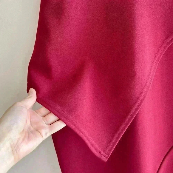 boohoo Night Laura Wrap Skirt Bodycon Dress, Berry, Size 6 - Picture 7 of 16